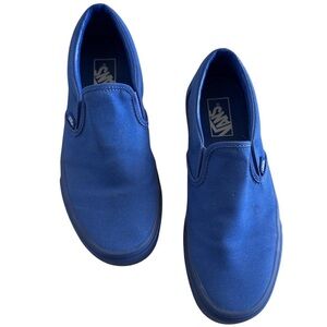 Vans Blue Slip-On Sneakers Men’s 8 Women’s 9.5